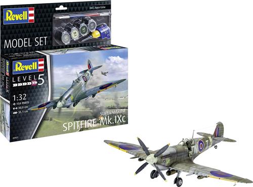1:32 Revell 63927 Supermarine Spitfire Mk.IXc - Propeller Vliegtuig - Model Set Plastic Modelbouwpakket