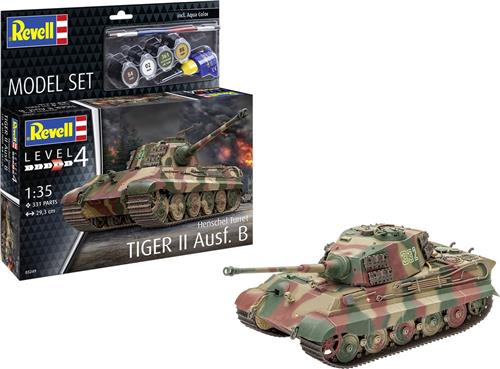 1:35 Revell 63249 Henschel Turret Tiger II Ausf.B - Panzerkampfwagen VI - Model Set Plastic Modelbouwpakket