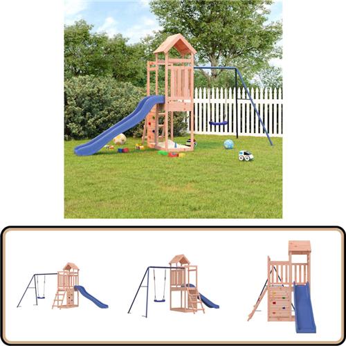 vidaXL Speelhuis van massief douglashout Speelhuis - Speelhuizen - Buitenspeelsets - Speelset