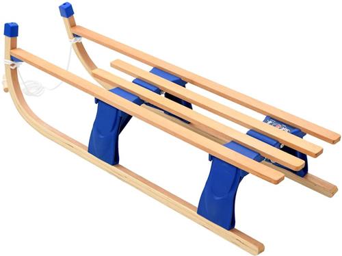 vidaXL inklapbare houten slee 110 cm Slee - Sleeën - Sneeuwslee - Sneeuwsleeën