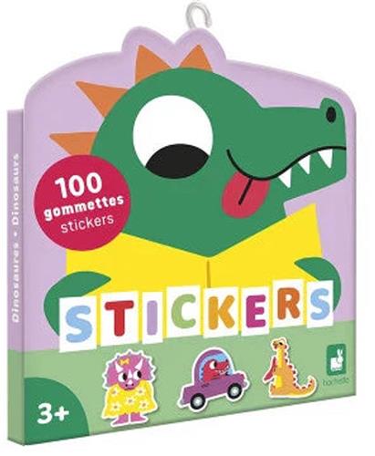 Janod - Stickers Dinosaurus - 100 Stickers Voor Dinosaurusliefhebbers - Geschikt Voor Kleine Handen - 100 Stickers Voor Langdurig Speelplezier - Geschikt Vanaf 3 Jaar