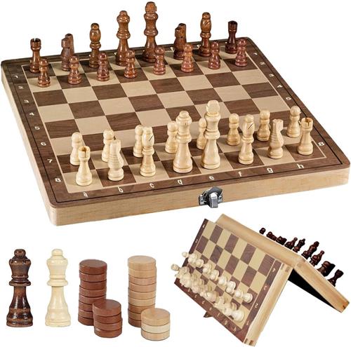 Solacis Magnetisch schaakspel - Magnetisch schaakbord - Reis schaakspel - Schaken - Schaakspel - Must have!
