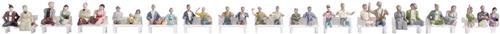 NOCH 16050 H0 Reizigers zonder voet figuren Geverfd, Zittend