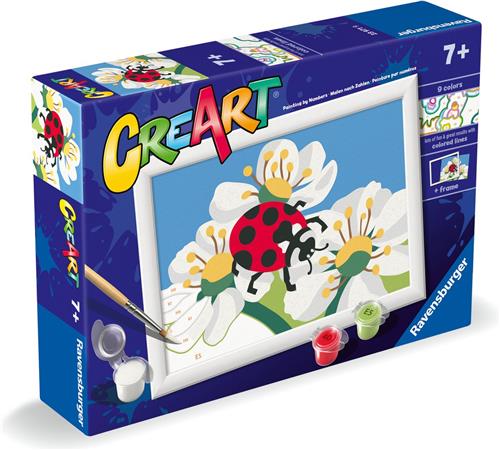 Ravensburger - CreArt Lieveheersbeestje - Schilderen op Nummer - Vanaf 7 Jaar