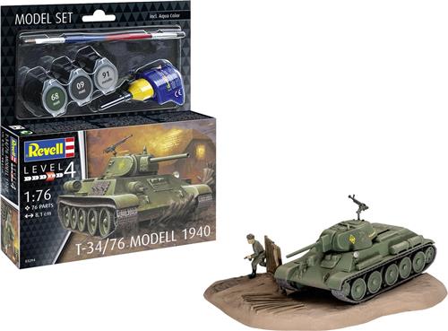 1:76 Revell 63294 T-34/76 Modell 1940 Tank - Model Set Plastic Modelbouwpakket