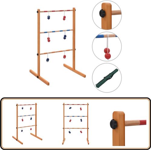 vidaXL Laddergolf hout - Compleet en Duurzaam Golfladder - Golfladders - Laddergolf - Laddergolven