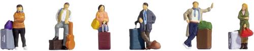 NOCH 36217 N Reizigers figuren Kant-en-klaar model