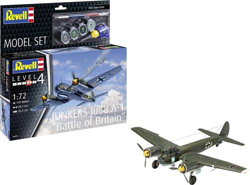 1:72 Revell 64972 Junkers Ju88 A-1 - Battle of Britain - Propeller Vliegtuig - Model Set Plastic Modelbouwpakket