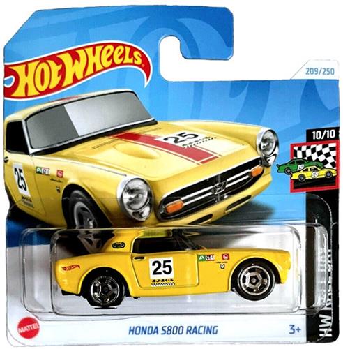 HOT WHEELS HRY58 HONDA S800 RACING 25 YELLOW 209 1:64 HW RACE DAY 10