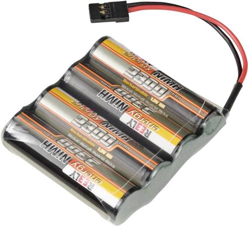 Reely NiMH accupack 4.8 V 2300 mAh Aantal cellen: 4 AA (penlite) Side by Side JR-bus