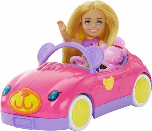 Barbie Chelsea Met Auto-teddybeerpop Roze