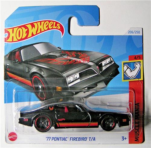 HOT WHEELS HTC60 '77 PONTIAC FIREBIRD T/A 206/250 (1:64) HW MUSSLE MANIA 4/5