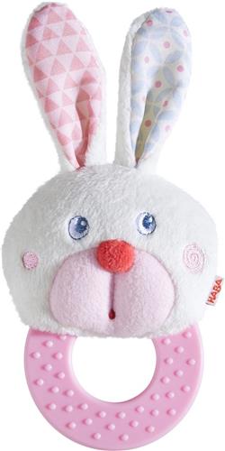Haba Bijtfiguur Haas 16 Cm Junior Elastomeer Roze
