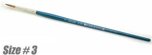 Italeri - 3 Synthetic Round Brush Brown Tip (Ita51288)