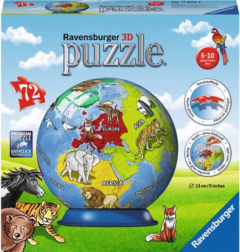 Ravensburger Globe 3D-puzzel 72 stuk(s)