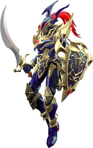 Bandai Versterkte Yu-gi-oh! Zwarte Glans Soldaat Figuur Goud