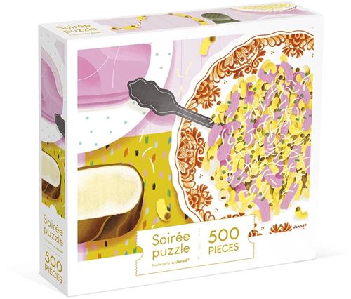 Janod Kidult Puzzel - Pasta En Ham Puzzel - 500 Stukjes - Geschikt Vanaf 8 Jaar
