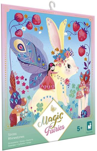 Janod Magic Fairies - Creatief pakket - Strass Magic Fairies - 3 Afbeeldingen Om Te Versieren Met Strass - Creatieve Vrijetijdsbesteding Rond Het Thema Feeën - Geschikt Vanaf 5 Jaar