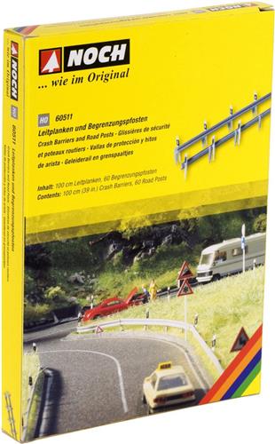 NOCH 60511 H0 Vangrails en bermpaaltjes