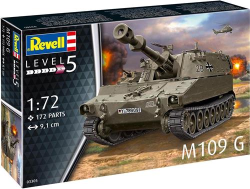 1:72 Revell 03305 M109 G Tank Plastic kit