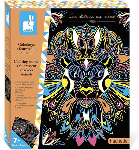 Janod Atelier - Fluoriserende dieren kleuren