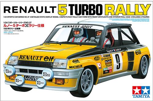 1:24 Tamiya 24027 Renault 5 Turbo Rally - Auto Plastic Modelbouwpakket