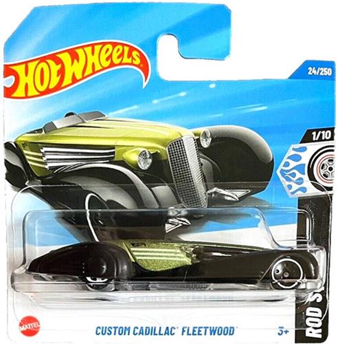HOT WHEELS CUSTOM CADILLAC FLEETWOOD METALIC GREEN 24/250 HW ROD SQUAD 1/10