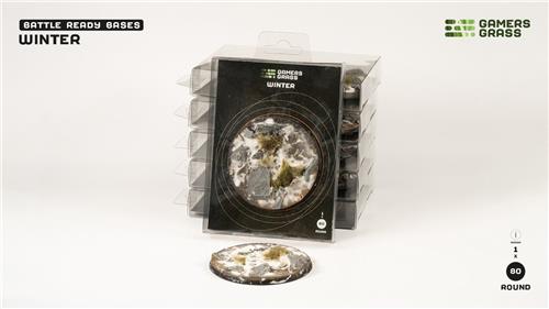 Winter Base Pre-Painted (1x 80mm Round)