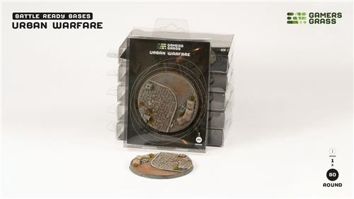 Urban Warfare Base Pre-Painted (1x 80mm Round)