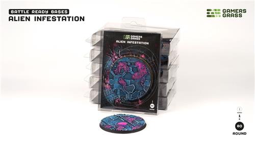 Alien Infestation Base Pre-Painted (1x 80mm Round)