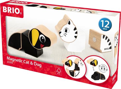 BRIO Magnetische teckel en kat - 30269