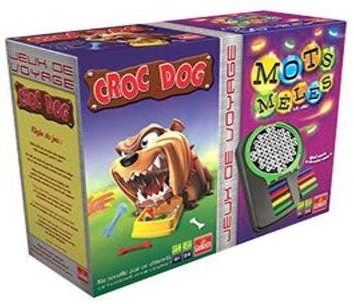 Jeux de voyage Croc Dog & Mots Mêlés - Reisspellen - Franstalig