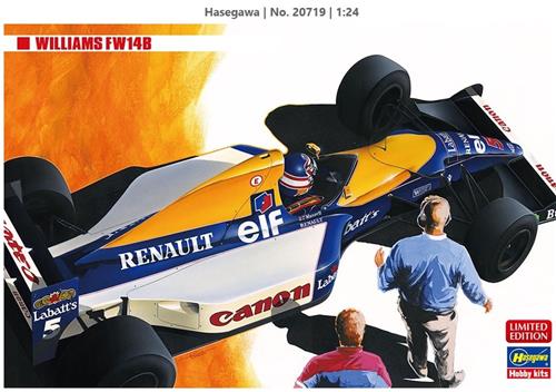 1:24 Hasegawa 20719 Williams FW14B - Formula 1 Auto Plastic Modelbouwpakket