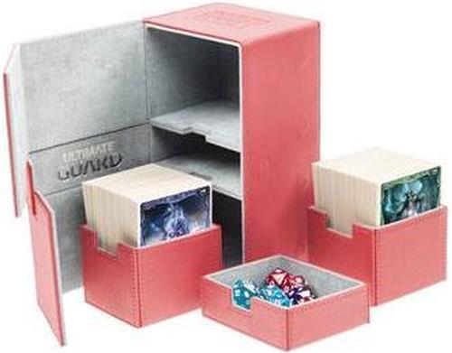 Ultimate Guard Twin Flip 'n' Tray Deck Case XenoSkin Red 200+