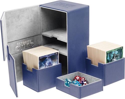Ultimate Guard Twin Flip´n´Tray Deck Case 200+ Standard Size XenoSkin Blue