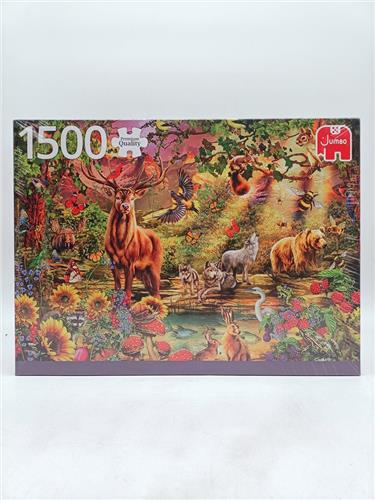 Jumbo Premium Collection Puzzel Magisch Bos bij Zonsondergang - Legpuzzel - 1500 stukjes