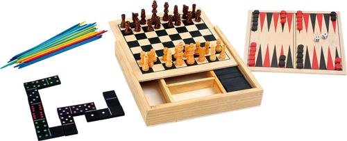 Small foot Spelklassiekers 4 in 1 18 x 18 x 3,5 cm