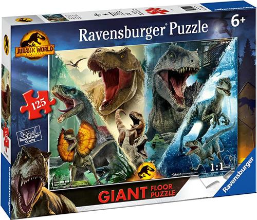 Ravensburger, Reuze 125-delige vloerpuzzel Jurassic World Domination, Veelkleurig