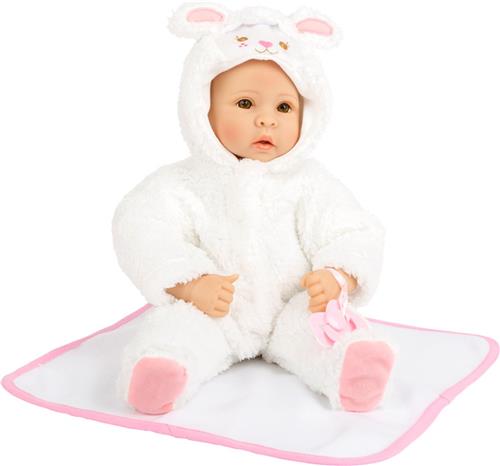 Babypop Lammetje Met Zacht Lijf - Incl. Dekentje, Onesie en Fopspeen