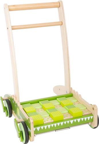 Houten Loopwagen Krokodil