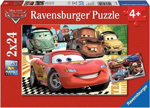 Ravensburger Disney Cars Nieuwe avonturen- Twee puzzels van 24 stukjes - kinderpuzzel
