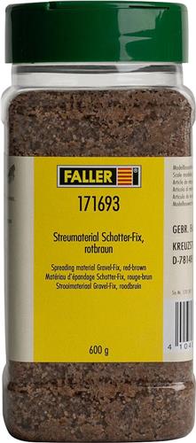 Faller - STROOIMAT. GRAVEL-FIX RO/BR 0,5/1,0 MM 600 GR (11/24) * - modelbouwsets, hobbybouwspeelgoed voor kinderen, modelverf en accessoires
