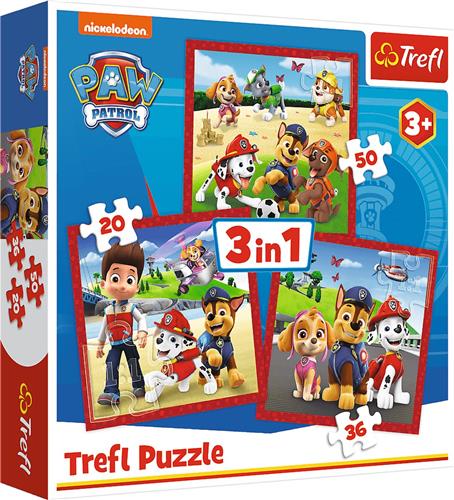Trefl Trefl 3in1 - Happy dogs Paw Patrol / Viacom PAW Patrol.