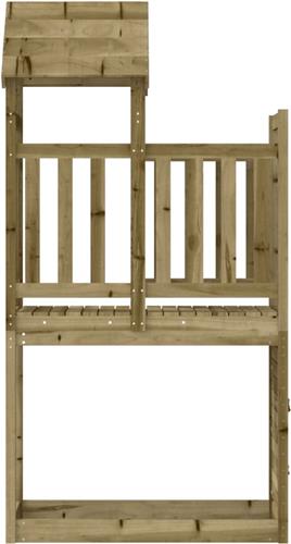 vidaXL Speeltoren met klimwand 53x110x214 cm geïmpregneerd grenenhout