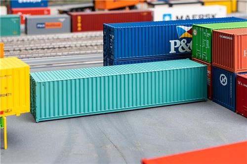 Faller - 1/87 40' CONTAINER GROEN (5/23) * - modelbouwsets, hobbybouwspeelgoed voor kinderen, modelverf en accessoires
