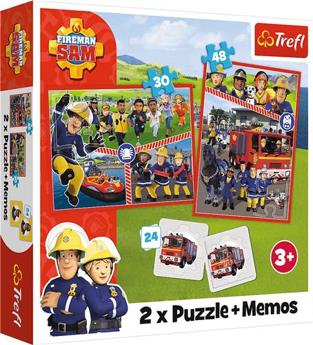 Trefl Trefl 2in1 + memos - Fireman Sam's squad / Prism A&D Fireman Sam.