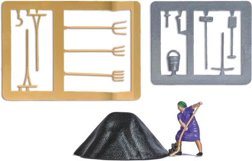 Busch - A-SET: KOHLE SCHAUFELN H0 - modelbouwsets, hobbybouwspeelgoed voor kinderen, modelverf en accessoires