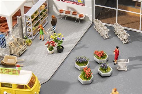 Faller - 1/87 ACCESSOIRESET BOUWMARKT (9/22) * - modelbouwsets, hobbybouwspeelgoed voor kinderen, modelverf en accessoires