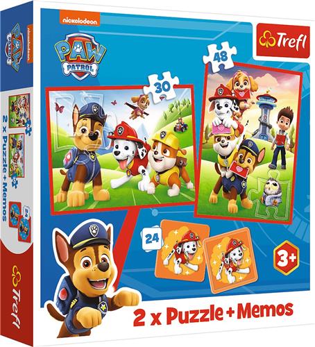 Trefl Trefl 2in1 + memos - PAW Patrol team in action / Viacom PAW Patrol.