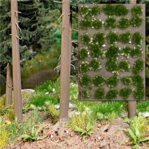 Busch - GRASBUSCHEL MIT STEINEN SOMMER 35 ST. (2/23) * - modelbouwsets, hobbybouwspeelgoed voor kinderen, modelverf en accessoires